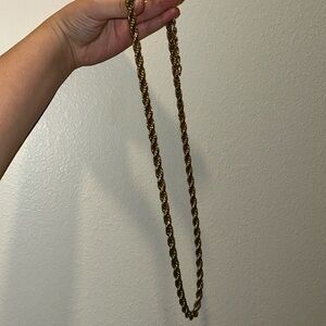 Long gold chain
